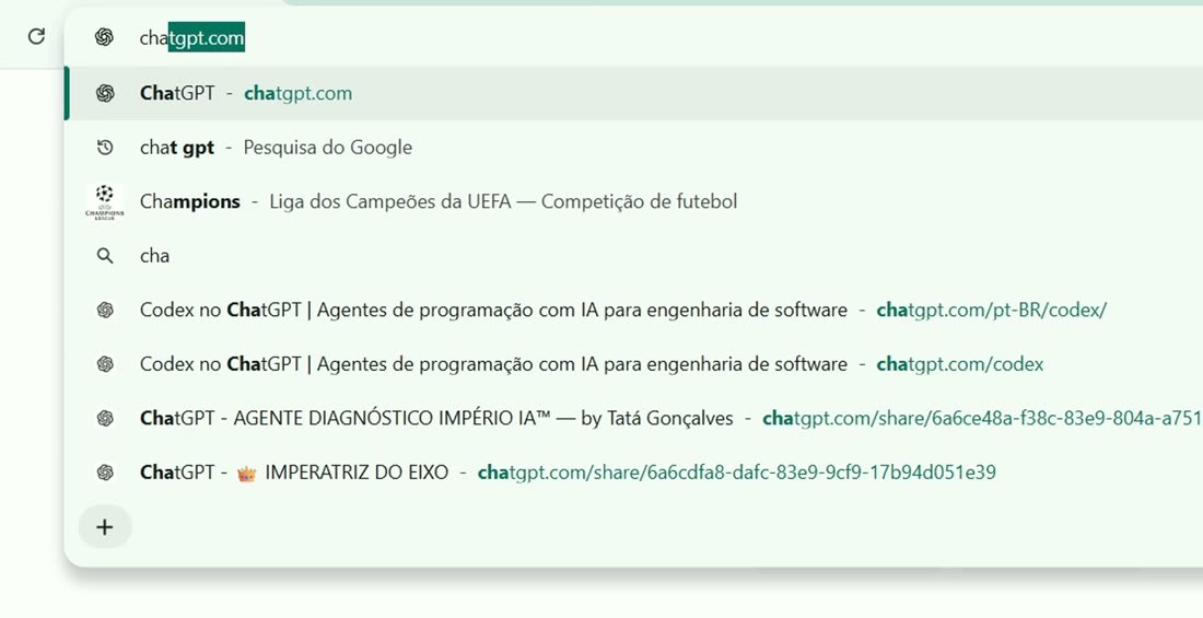 Passo 1: Acesse o ChatGPT no navegador