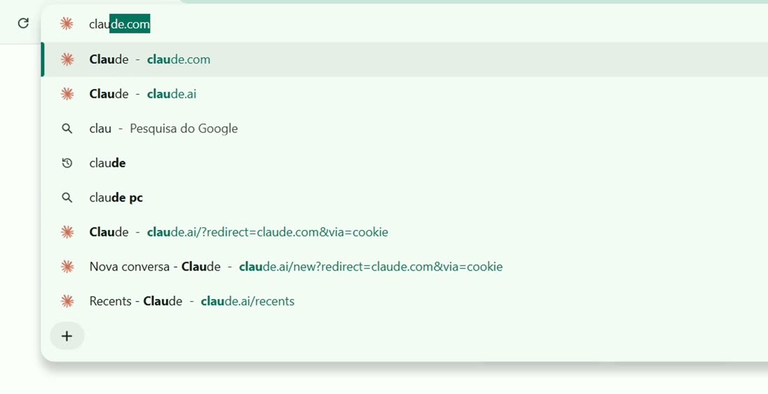 Passo 1: Acesse o Claude no navegador